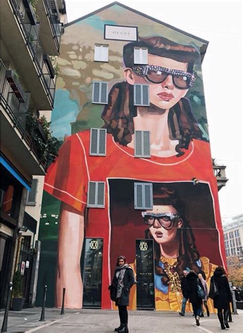 murales gucci milano 2018|gucci street art.